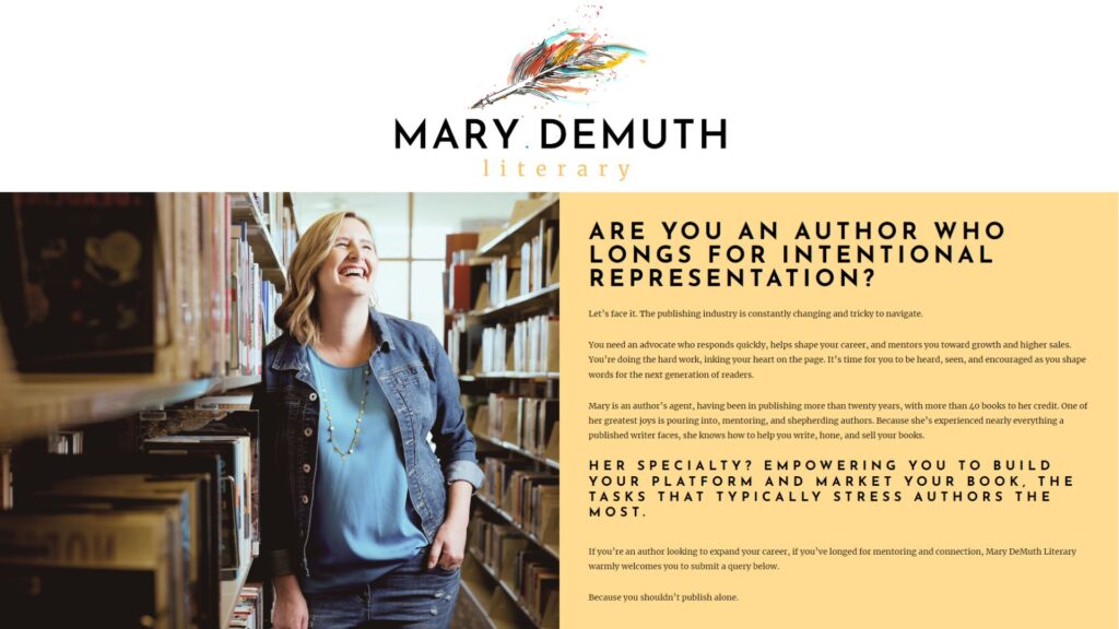 Photo of Mary DeMuth, who helps writers set writing goals.